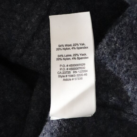 Aritzia Community Women's Sz S Blue Wool Turtleneck Stretch Pullover Sweater - Picture 11 of 11